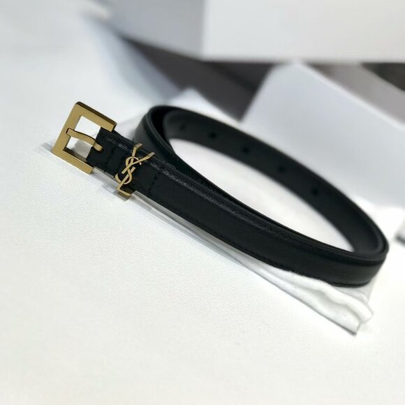 Yves Saint Laurent Leather Belt - Picture 1 of 8